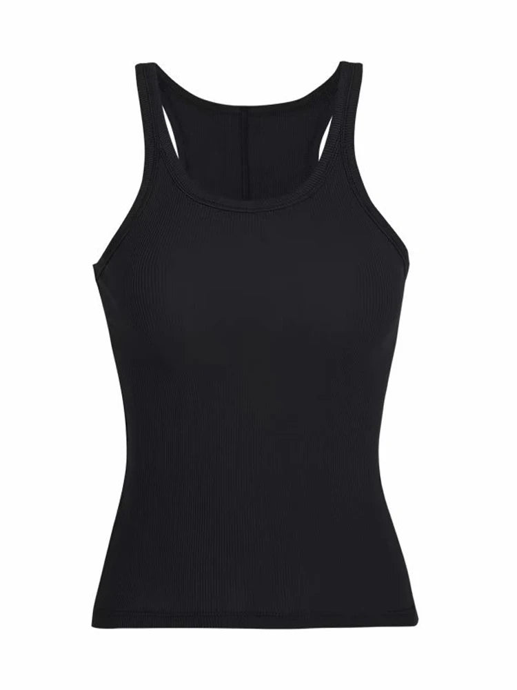 Ribbed Knit Tank Top - Vintage Sleeveless Camis for Women - 3KDyn